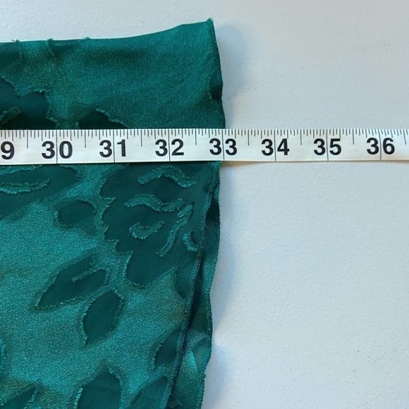 Vintage Victoria Secret Emerald Green Slip Dress M Satin Floral Y2K Whimsigoth - Picture 8 of 9